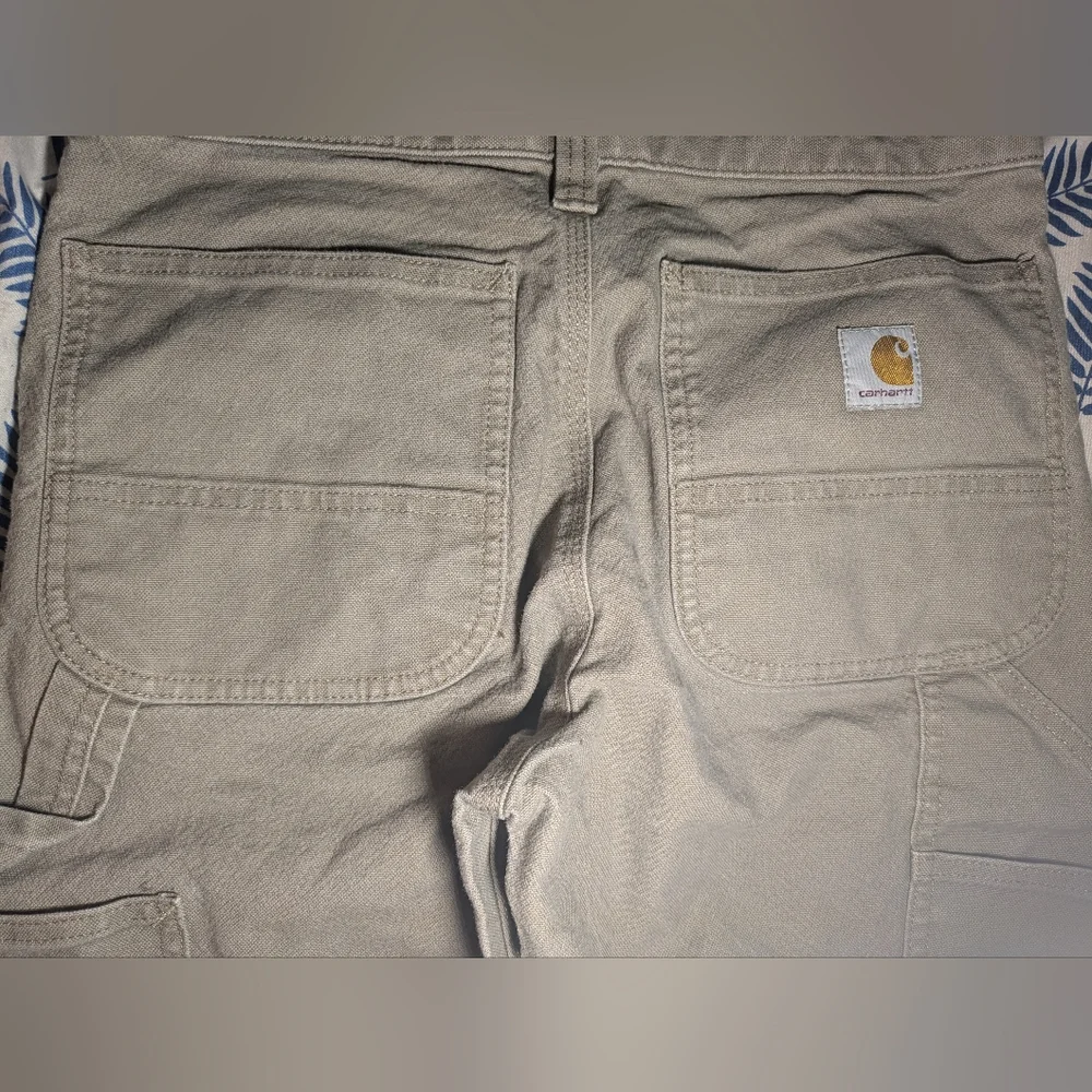 Carhartt Beige Work Pants Size 30x30 - Picture 10 of 11